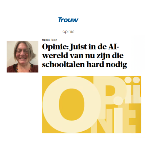 Opinie: Juist in de AI-wereld van nu zijn die schooltalen hard nodig