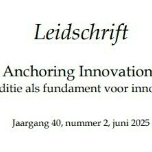 Save the Date: presentatie Leidschrift Anchoring Innovations 6 november 2025